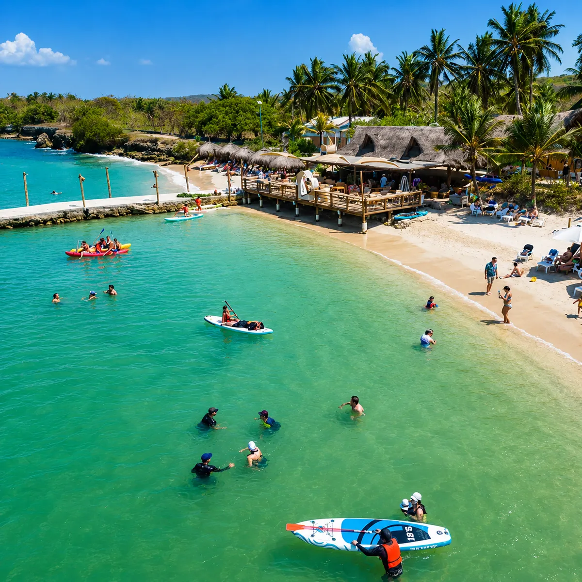 Club de playa en Tierra Bomba